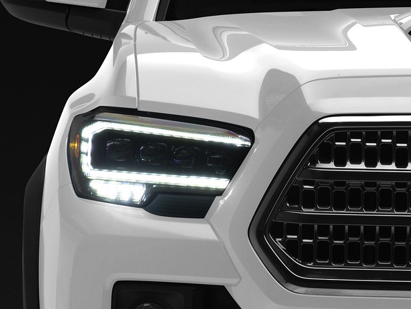 AlphaRex NOVA-Series LED Projector Headlights; Alpha Black Housing; Clear Lens (16-23 Tacoma SR5)