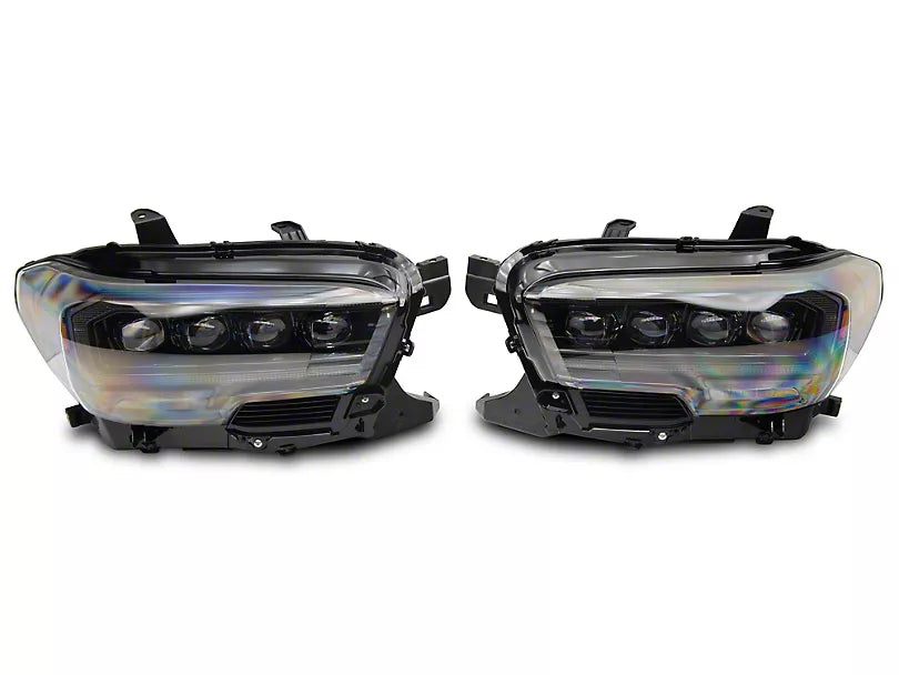 AlphaRex NOVA-Series LED Projector Headlights; Alpha Black Housing; Clear Lens (16-23 Tacoma SR5)