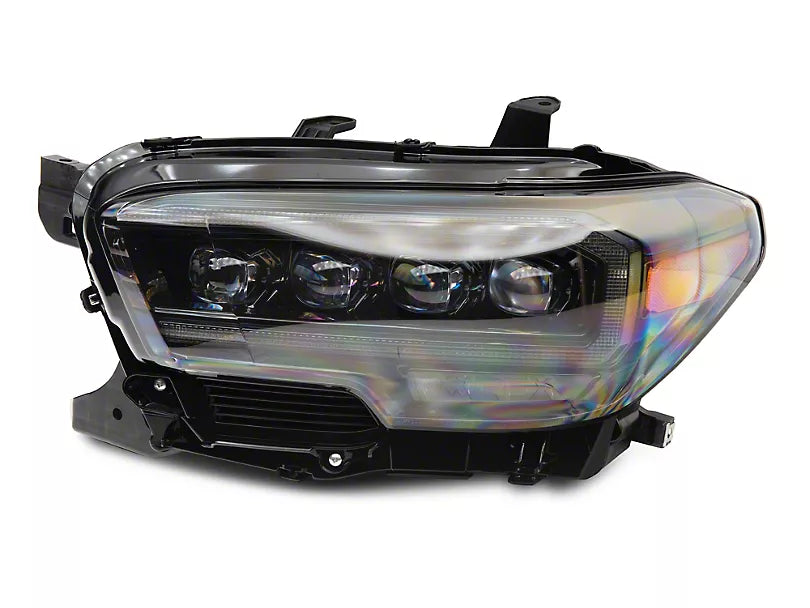 AlphaRex NOVA-Series LED Projector Headlights; Alpha Black Housing; Clear Lens (16-23 Tacoma SR5)