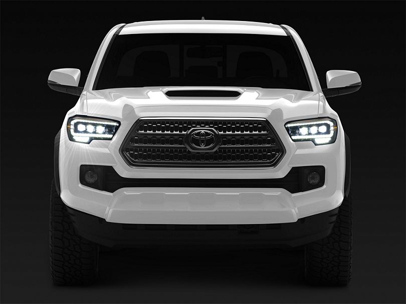 AlphaRex NOVA-Series LED Projector Headlights; Alpha Black Housing; Clear Lens (16-23 Tacoma SR5)