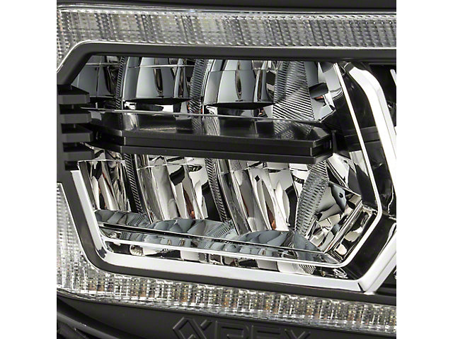 AlphaRex LUXX-Series LED Crystal Headlights; Black Housing; Clear Lens (05-11 Tacoma w/ Factory DRL)