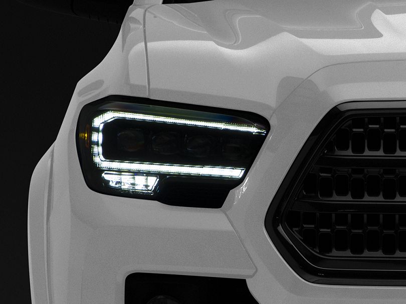 AlphaRex NOVA-Series LED Projector Headlights; Alpha Black Housing; Clear Lens (16-23 Tacoma TRD)