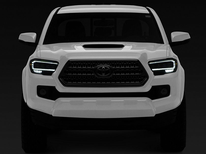 AlphaRex NOVA-Series LED Projector Headlights; Alpha Black Housing; Clear Lens (16-23 Tacoma TRD)