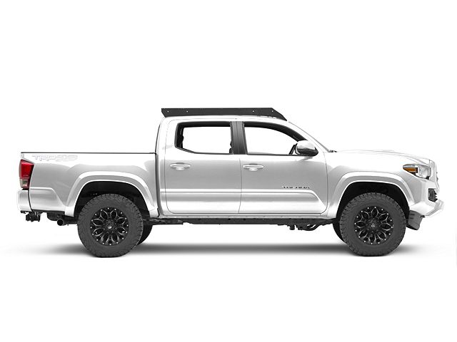 Cali Raised LED Economy Roof Rack with LED Light Bar Cutout; No Lights (05-23 Tacoma Double Cab)
