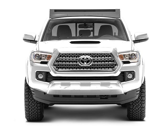 Cali Raised LED Economy Roof Rack with LED Light Bar Cutout; No Lights (05-23 Tacoma Double Cab)