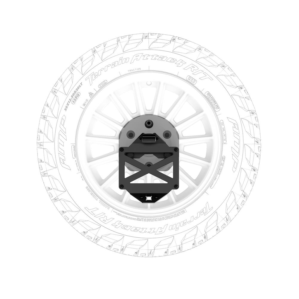 Body Armor 4x4 2010-2024 4RUNNER PRO SERIES II TIRE CARRIER W/LICENSE PLATE HOLDER