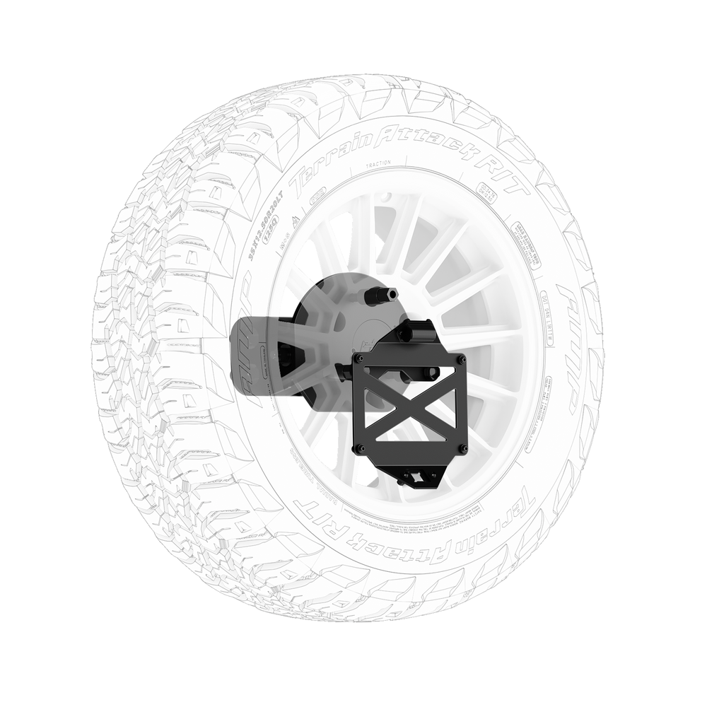 Body Armor 4x4 2010-2024 4RUNNER PRO SERIES II TIRE CARRIER W/LICENSE PLATE HOLDER