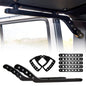 ALUMINUM FRONT & REAR GRAB HANDLES & DOOR GRAB HANDLE INSERTS COVER-BLACK FOR 11-18 JEEP WRANGLER JK/JKU