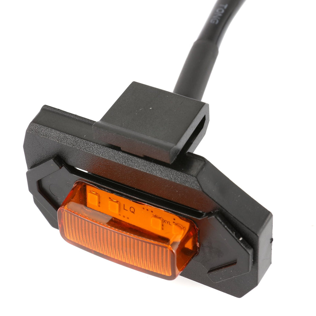 (4PCS/SET) LED FRONT GRILLE LIGHTS AMBER LIGHT FOR TOYOTA TACOMA 2020-2022 TRD OFF ROAD/TRD SPORT (YELLOW SHELL)