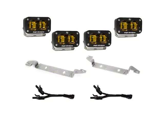 Baja Designs S2 SAE OEM Fog Light Kit Amber