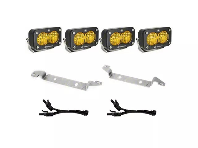 Baja Designs S2 Sport Dual Fog Light Kit Amber