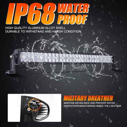 42 INCH 5D SERIES STRAIGHT LED LIGHT BAR & CAR ROOF WINDSHIELD LED LIGHT BAR MOUNTING BRACKET FOR FORD BRONCO 2/4 DOOR 2021 2022