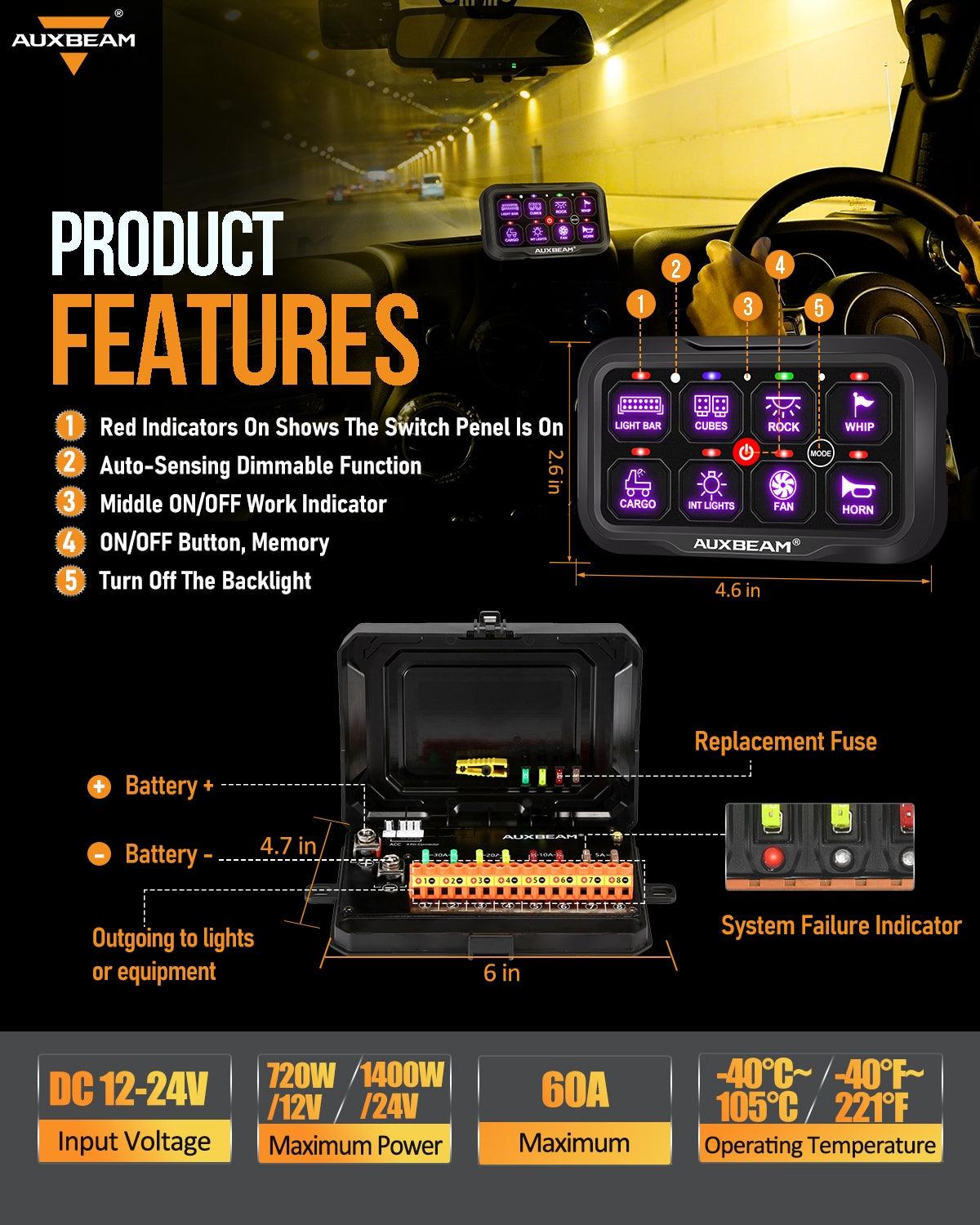 RC-800 RGB Switch Panel with Remote Controller (One-Sided Outlet)
