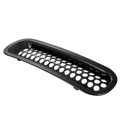 CLIP-IN MESH GRILL INSERTS- GLOSSY BLACK FOR 07-15 JEEP WRANGLER JK/ JKU