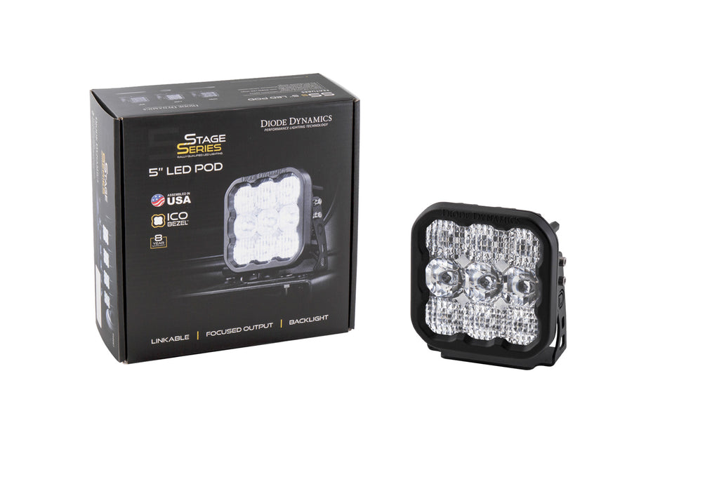 Diode Dynamics SS5 LED POD SPORT WHITE DRIVING (SINGLE)