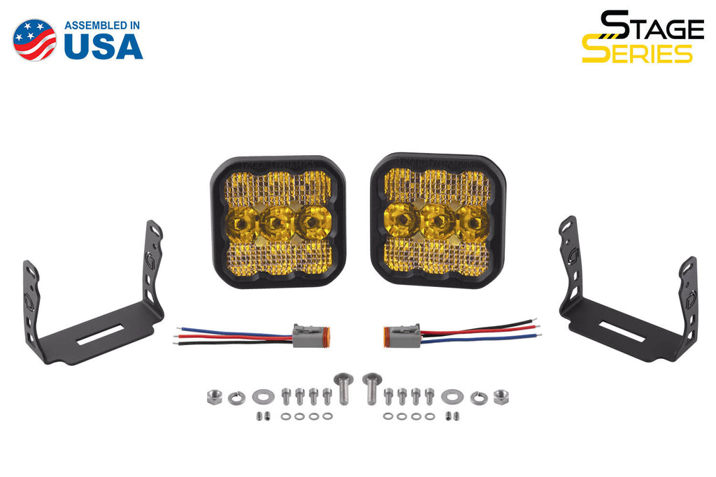Diode Dynamics SS5 LED POD SPORT YELLOW SPOT (PAIR)