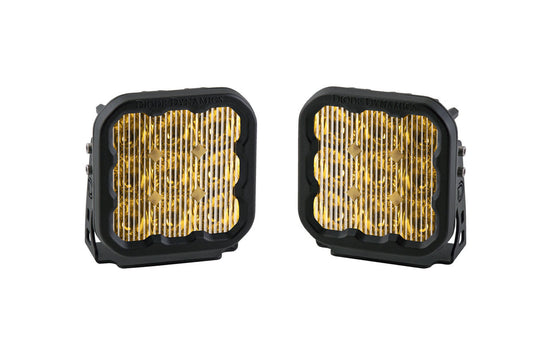 Diode Dynamics SS5 LED POD SPORT YELLOW DRIVING (PAIR)