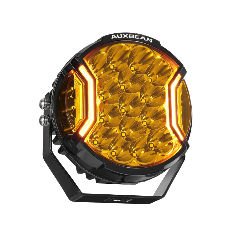 V-ULTRA Series | 7 Inch 226W LED Side Shooter Amber Pod Lights with Amber DRL