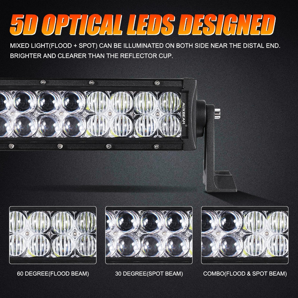 42 INCH 5D SERIES STRAIGHT LED LIGHT BAR & CAR ROOF WINDSHIELD LED LIGHT BAR MOUNTING BRACKET FOR FORD BRONCO 2/4 DOOR 2021 2022
