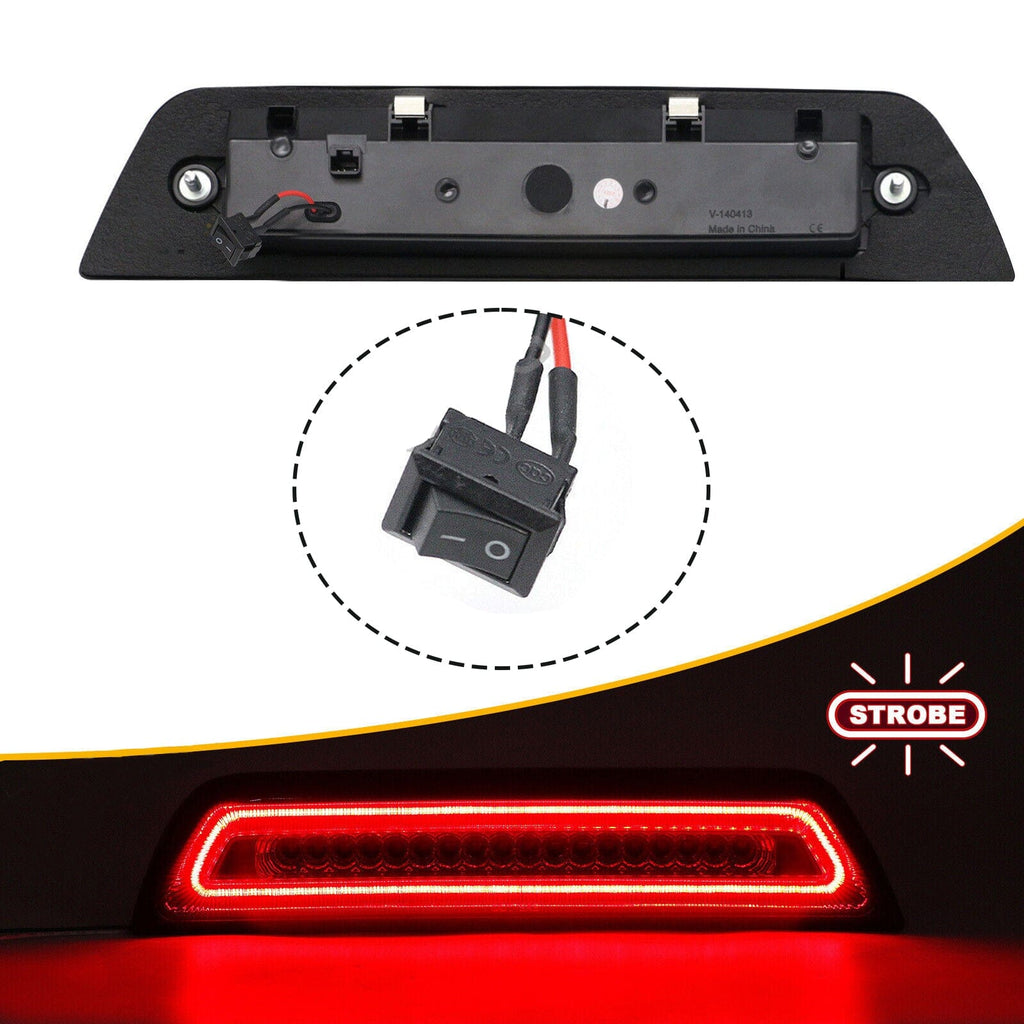 F1 STYLE LED 3RD THIRD TAIL BRAKE LIGHTS FOR 2016-2023 TOYOTA TACOMA
