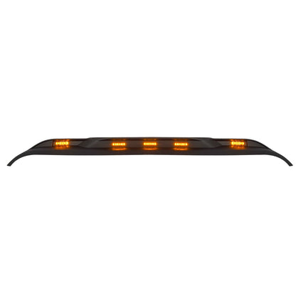 FRONT HOOD PROTECTOR STONE GUARD W/ AMBER LED LIGHTS FOR 18-23 JEEP WRANGLER JL & GLADIATOR JT