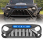 GLADIATOR GRILLE W/ BLUE STAR DRL FOR 07-18 JEEP WRANGLER JK
