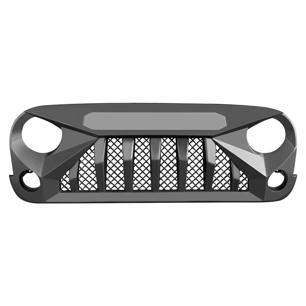 GLADIATOR VADER GRILLE - MATTE BLACK FOR 07-18 JEEP WRANGLER JK