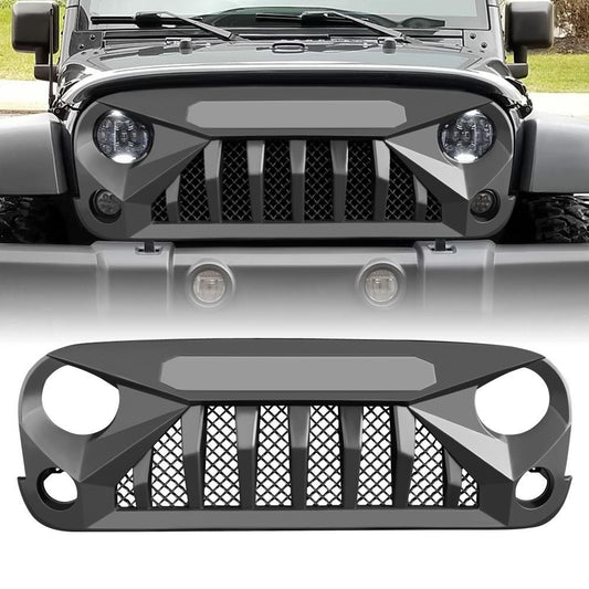 GLADIATOR VADER GRILLE - MATTE BLACK FOR 07-18 JEEP WRANGLER JK
