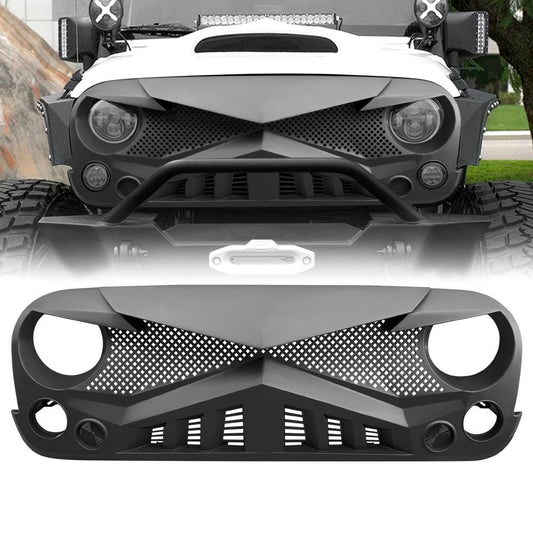 HAWKE GRILLE - MATTE BLACK FOR 07-18 JEEP WRANGLER JK