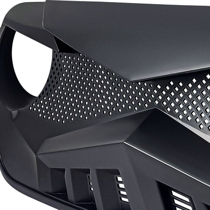 HAWKE GRILLE - MATTE BLACK FOR 18-23 JEEP WRANGLER JL & GLADIATOR JT W/O TRAILCAM