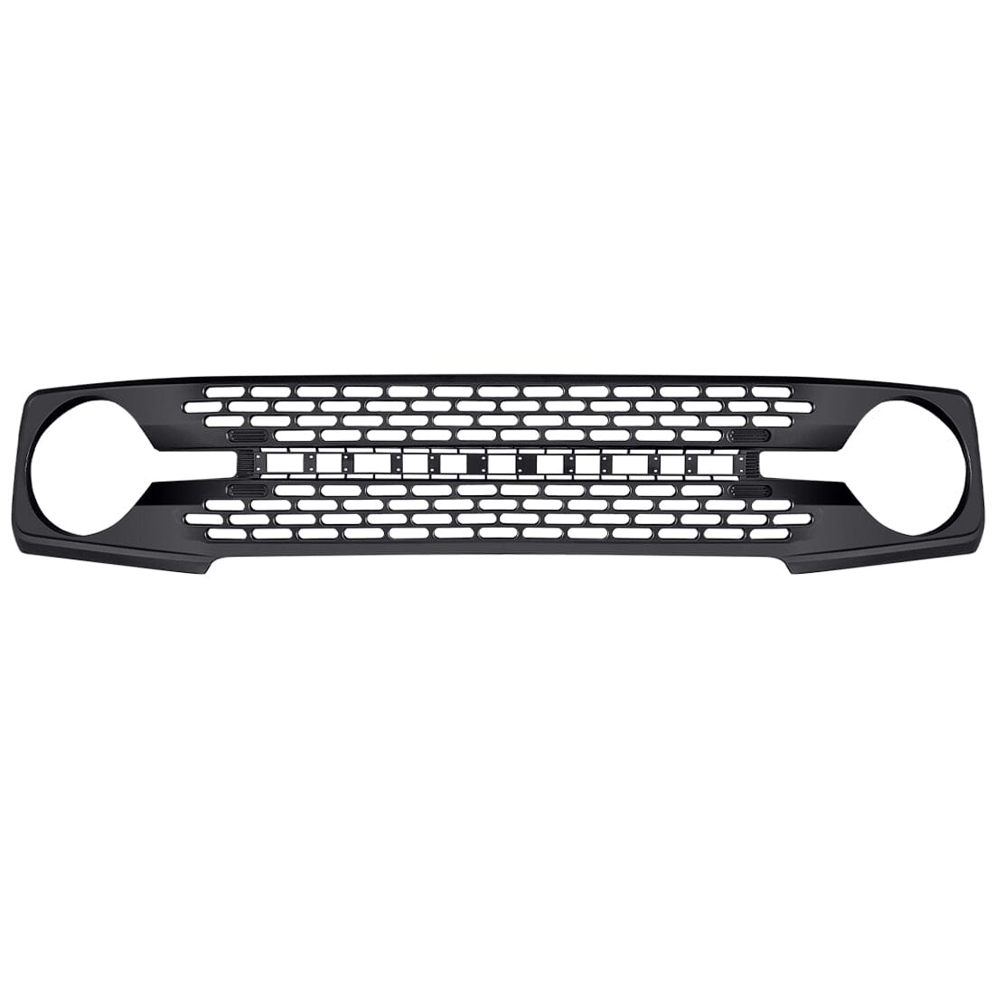 HIGH CONFIGURATION STYLE FRONT GRILLE WITH DIY LETTERS - MATTE BLACK FOR 2021-2023 FORD BRONCO