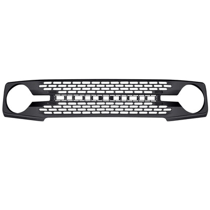 HIGH CONFIGURATION STYLE FRONT GRILLE WITH DIY LETTERS - MATTE BLACK FOR 2021-2023 FORD BRONCO