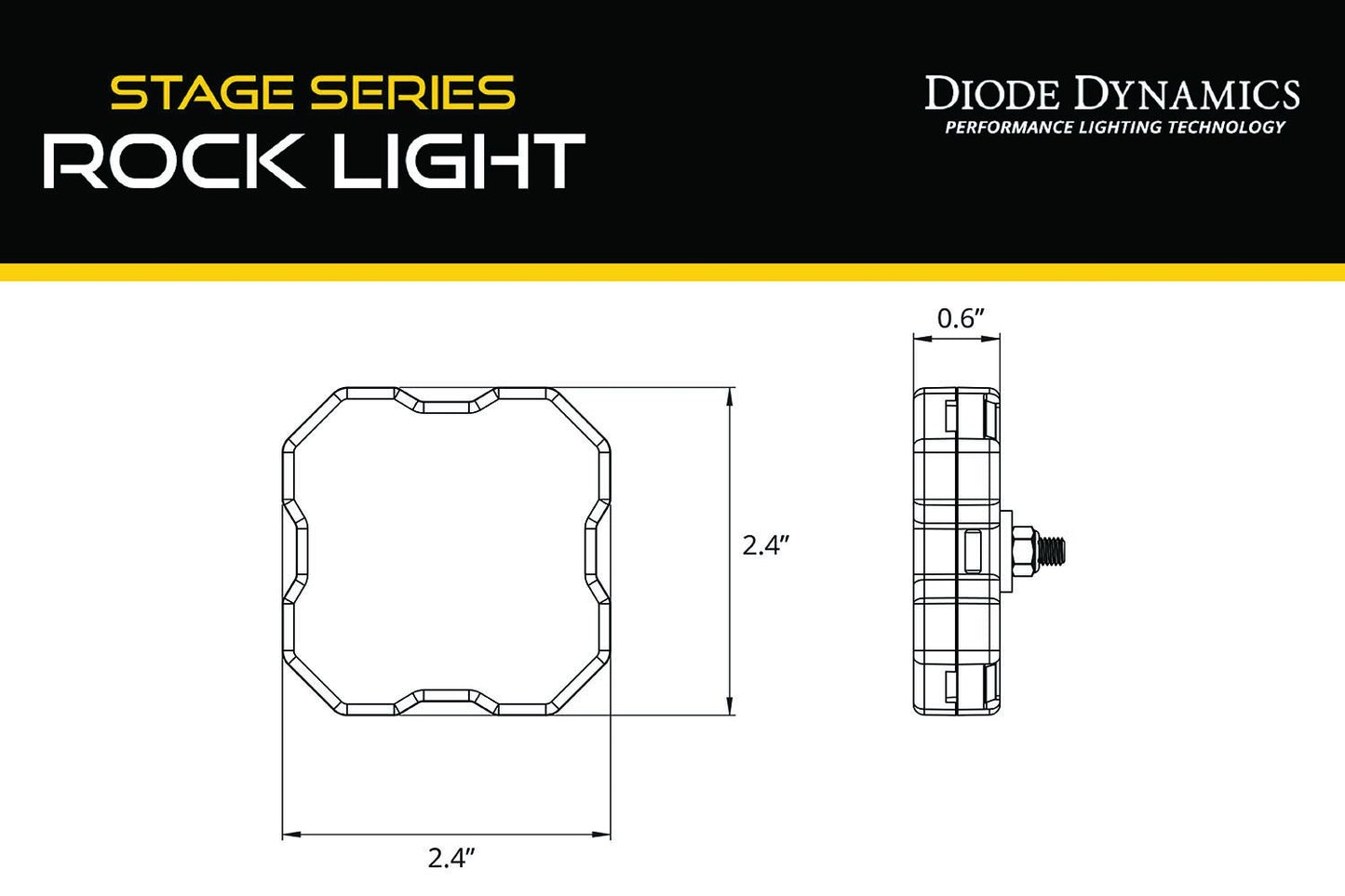 Diode Dynamics Stage Series RGBW LED Rock Light (4-pack)