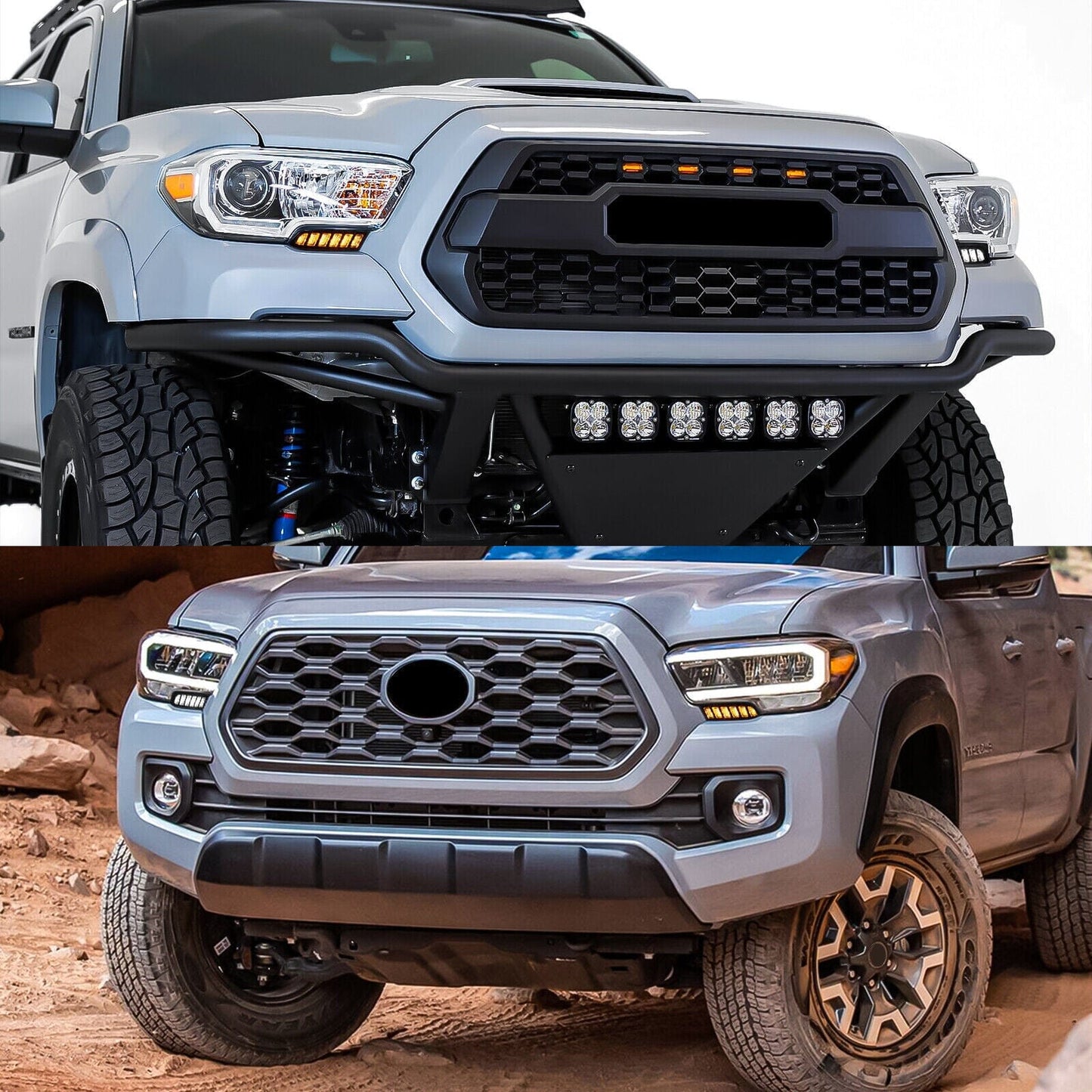LED DAYTIME RUNNING LIGHT FOG LIGHT W/TURN SIGNAL FOR 2016-2023 TOYOTA TACOMA