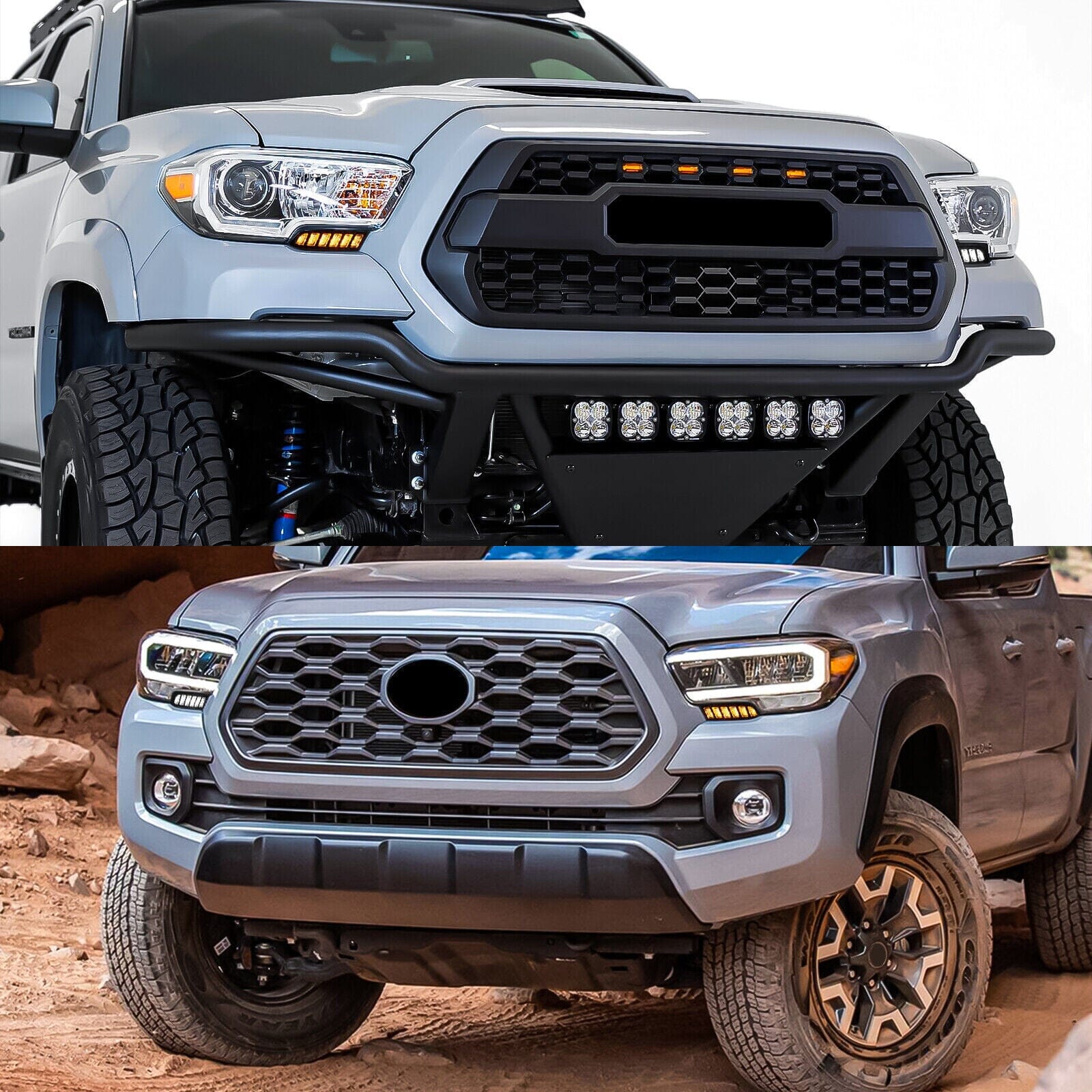 LED DAYTIME RUNNING LIGHT FOG LIGHT W/TURN SIGNAL FOR 2016-2023 TOYOTA TACOMA
