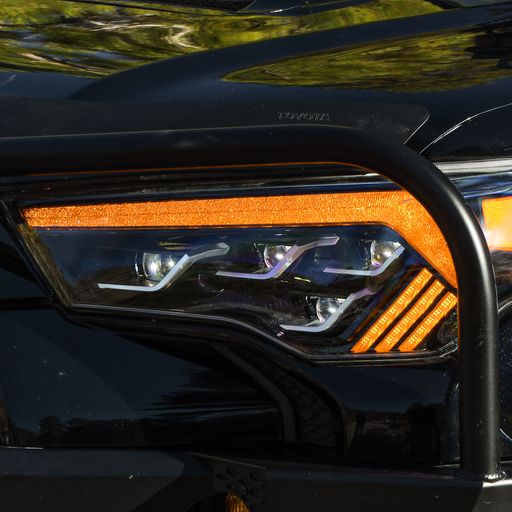 Attica 4x4 SOL Series Headlights; Black Housing; Clear Lens (14-23 4Runner)