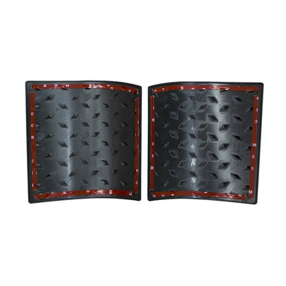 POINTER BODY ARMORS & MATTE BLACK CLIP-IN MESH GRILL INSERTS & BLACK ANGRY EYES HEAD LIGHT BEZELS COVER COMBO FOR 07-18 JEEP WRANGLER JK/JKU