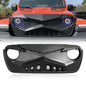 HAWKE GRILLE - MATTE BLACK FOR 18-23 JEEP WRANGLER JL & GLADIATOR JT W/O TRAILCAM