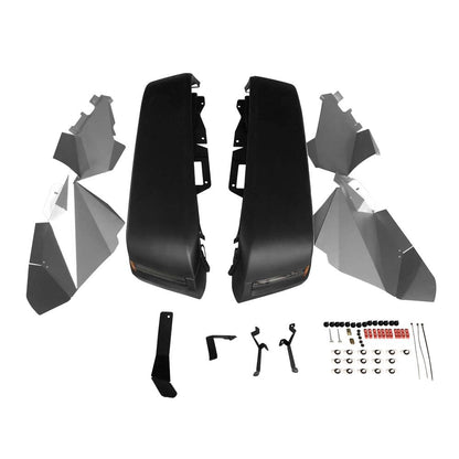JK TO JL CONVERSION FRONT FENDER FLARE W/ LED LIGHTS & INNER FENDERS FOR 07-18 JEEP WRANGLER JK