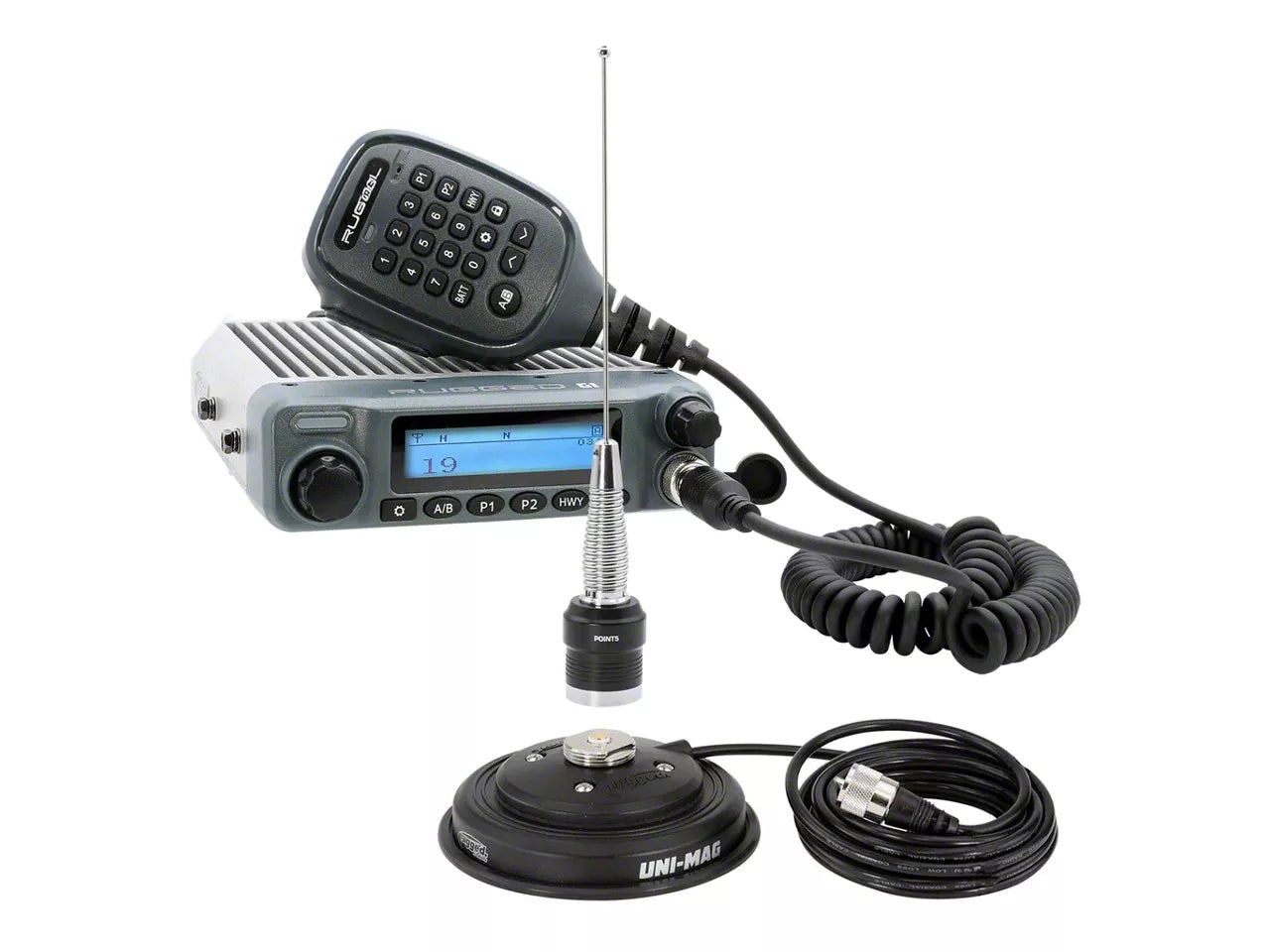 Rugged Radios G1 ADVENTURE SERIES Waterproof GMRS Mobile Radio with Antenna