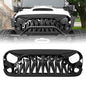 SHARK GRILLE - GLOSSY BLACK FOR 07-18 WRANGLER JK/ JKU