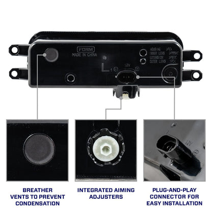 Form Lighting Type T3 LED Fog Lights; Yellow (25-26 4Runner)