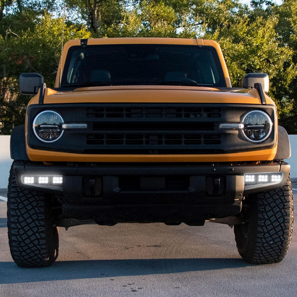 2021-2023 Ford Bronco 2/4 Door Front Bumper Triple LED Fog Light Mount Bracket