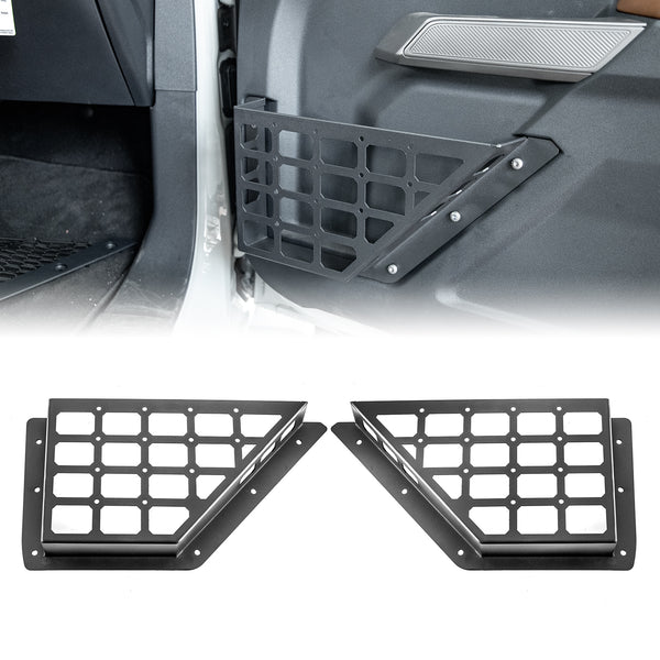 2021-2023 Ford Bronco 2/4 Door Front Door Storage Pockets Insert Organizer Box