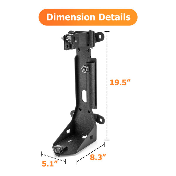 2021-2023 Ford Bronco Off-Road Solid Steel Tailgate High Lift Jack Carrier