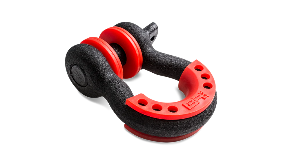 BODY ARMOR 4X4 3/4 BLACK D-RING WITH ISOLATORS (SINGLE)