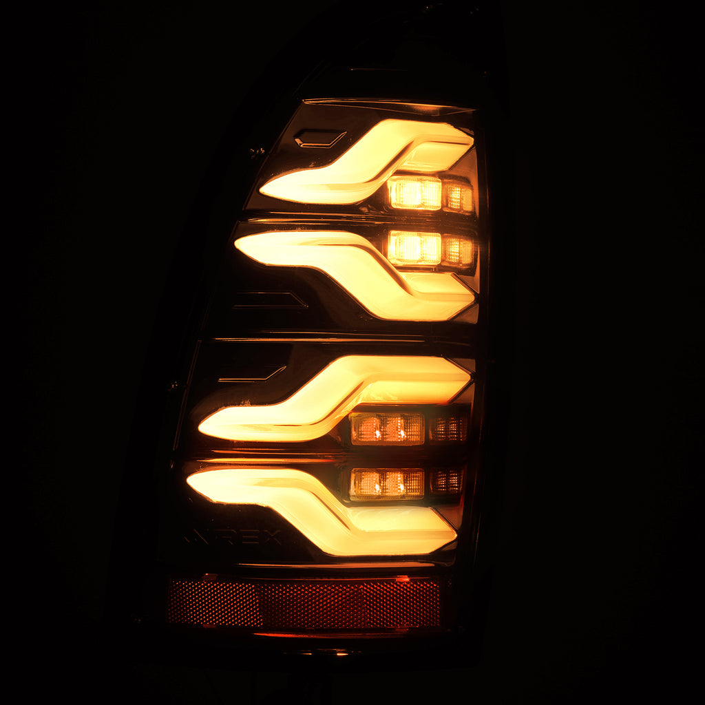 ALPHAREX 05-15 TOYOTA TACOMA LUXX-SERIES LED TAIL LIGHTS BLACK