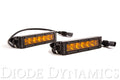 6 INCH LED LIGHT BAR SINGLE ROW STRAIGHT SS6 AMBER DRIVING LIGHT BAR PAIR