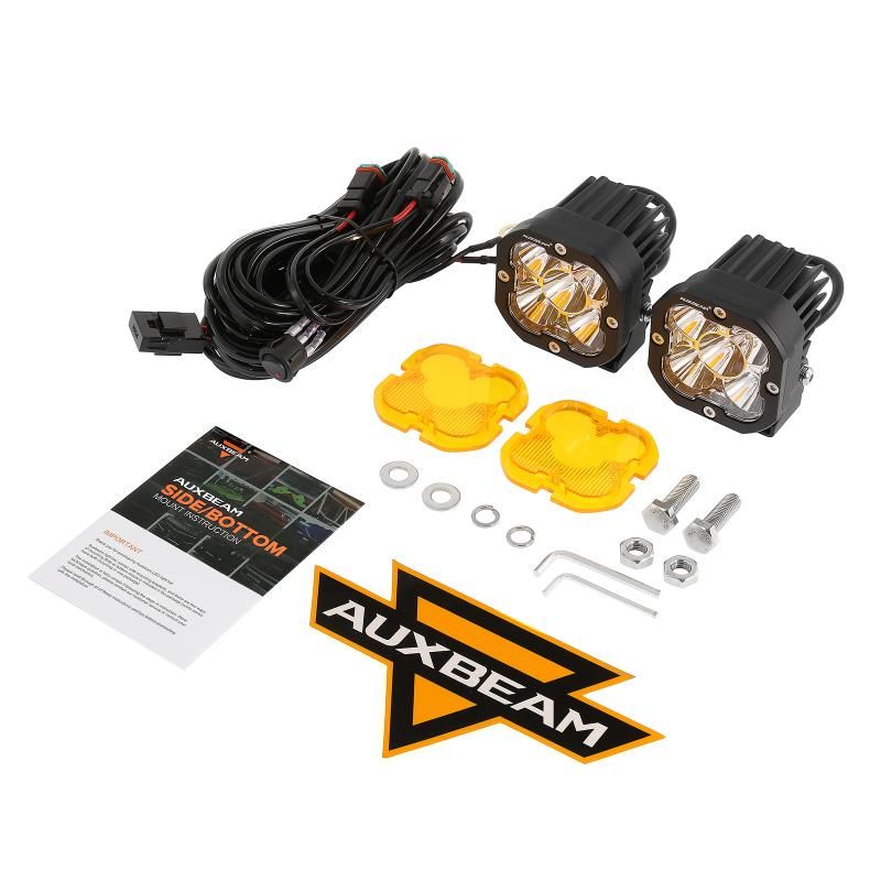 3 INCH 80W 9600LM LED FOG LIGHTS KIT WHITE/YELLOW BEAM FOR 2012-2022 TACOMA/ 2010-2022 4RUNNER / 2014-2022 TUNDRA