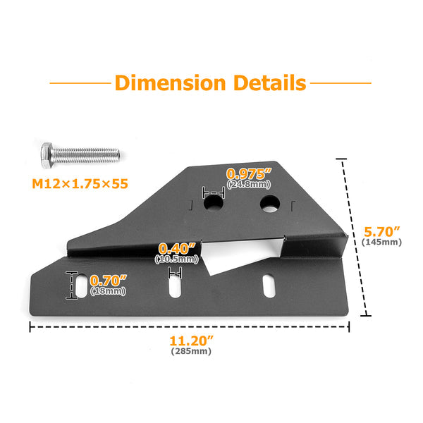 2021-2023 Ford Bronco 2/4 Door Front Bumper Triple LED Fog Light Mount Bracket